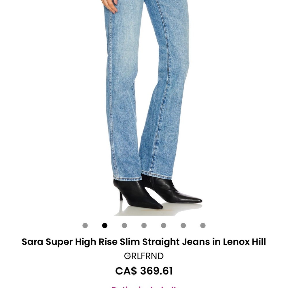 GRLFRND Lenox Hill High Rise Jeans in Light Blue